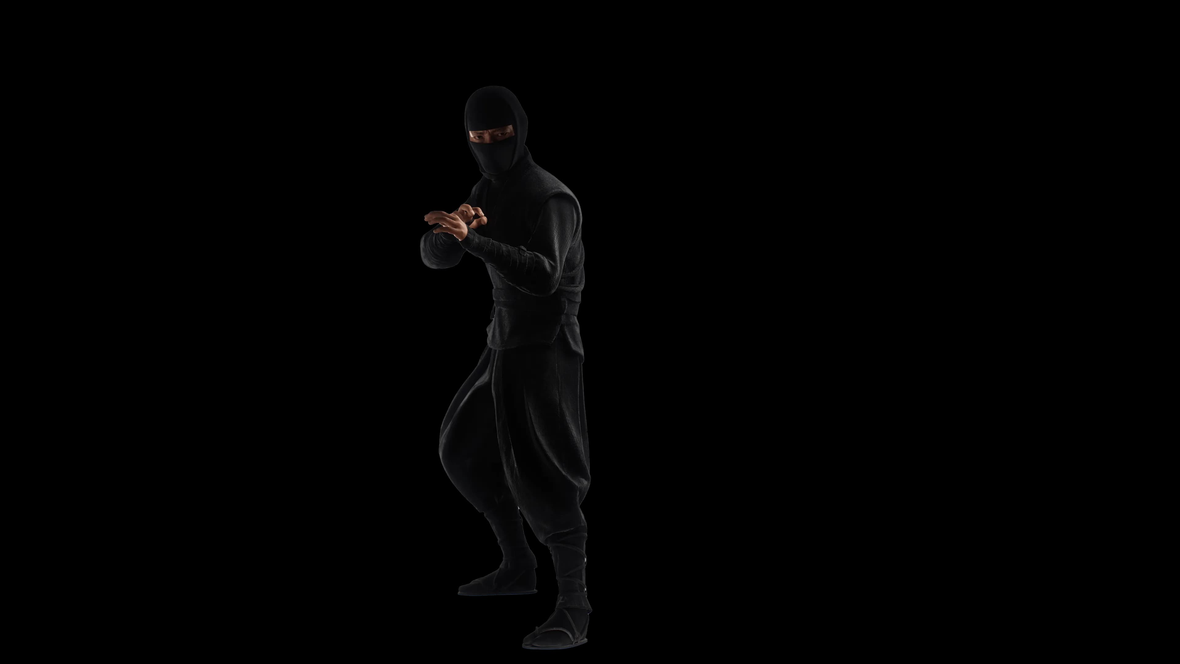 3d asset character for Ninja (忍者)